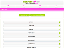 Tablet Screenshot of diskretno.com